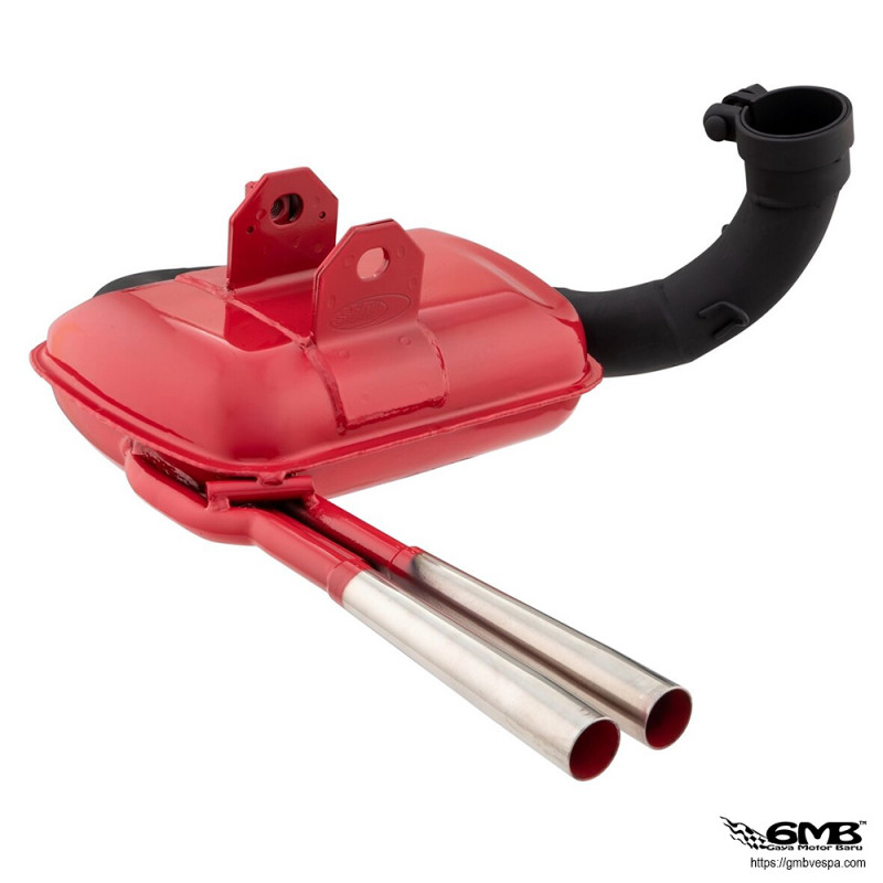 SIP Road 3.0 Racing Exhaust Sport Style for Vespa PX200 Steel Red