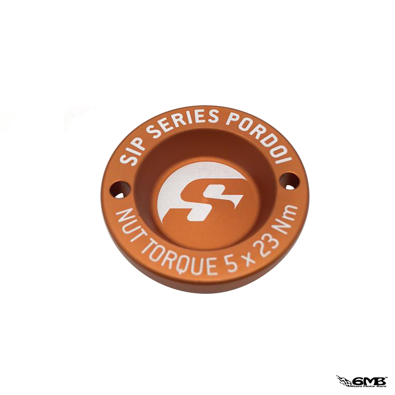 SIP Pordoi Hub Nut Cover 12" Front Rim Vespa - Matt Orange