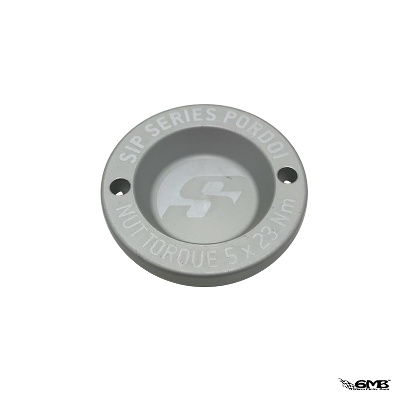 SIP Pordoi Hub Nut Cover 12" Front Rim Vespa - Matt Silver