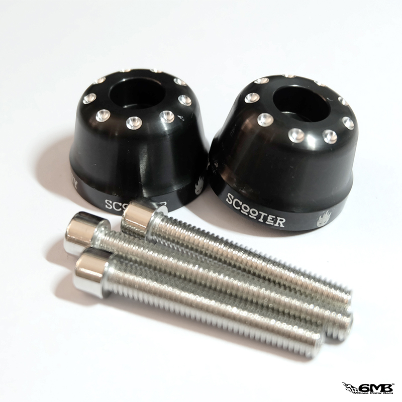 Tony Scooter Bar End for Sprint, Primavera, LX, S Black