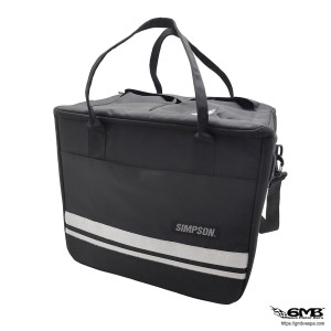 Simpson Helmet Bag 2026 Black White Stripe