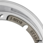 SIP Tubeless Rim 2.0 Polished 2.50-10 (PX,Excel,Sprint,PTS,Etc) 100/90-10