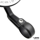 XStorm Bar End Mirror Round Matte Black Universal Modern Vespa 